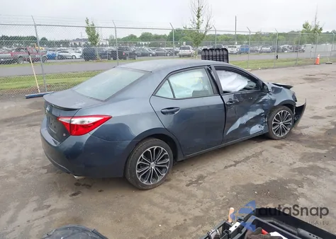 2015 Toyota Corolla S Plus из США, поврежденный, VIN 2T1BURHE0FC451056